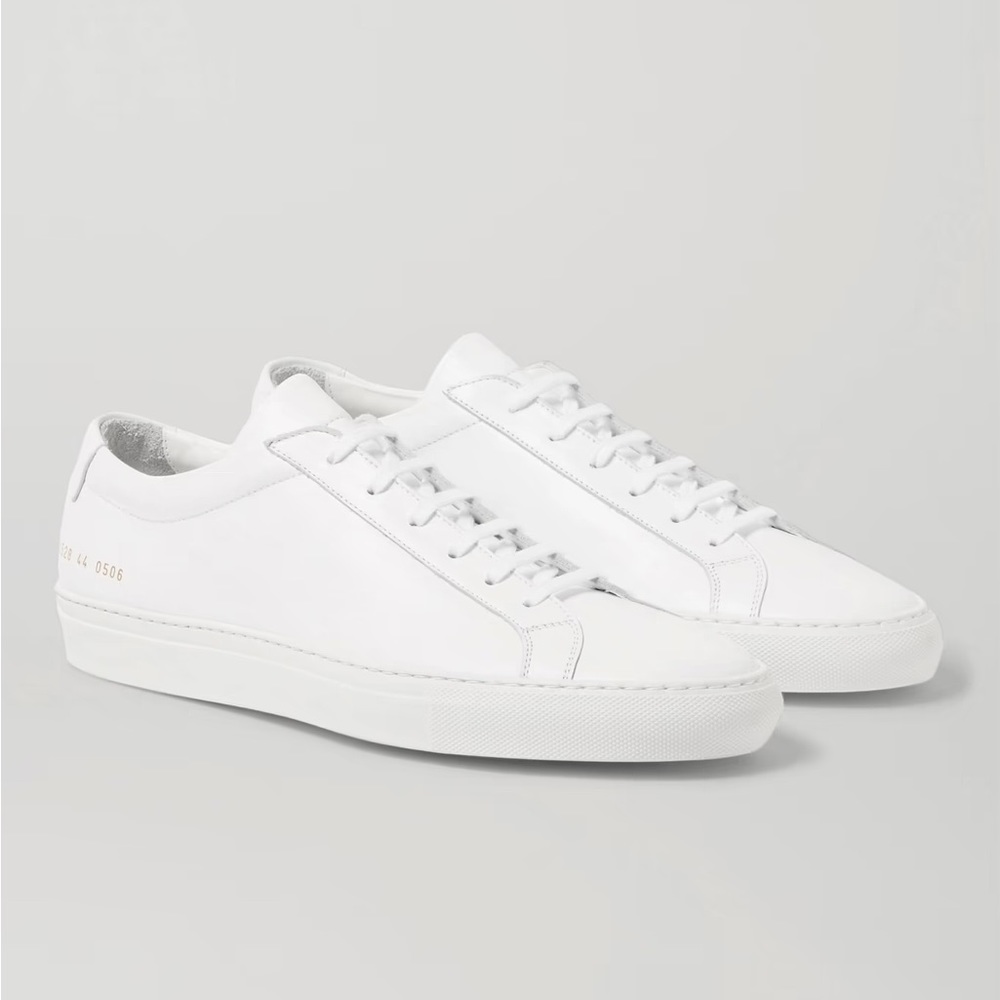 Brand New Common Projects Original Achilles Leather Sneakers Mens 42 White NWT